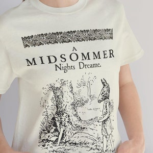 Ein Sommernachtstraum T-Shirt, Titania und Bottom Illustration, Shakespeare-Liebhaber, Lehrer, Buchbegeisterte, literarische Geschenk