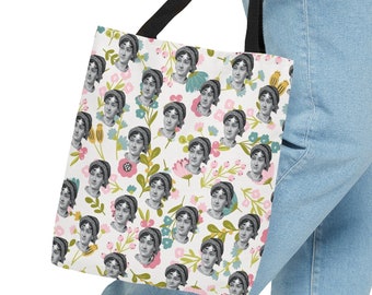 Sacola floral Jane Austen, bolsa para livros de biblioteca literária, presente para professores, bibliotecário, amantes de livros, acessório de leitor ávido, Janeite Austenian
