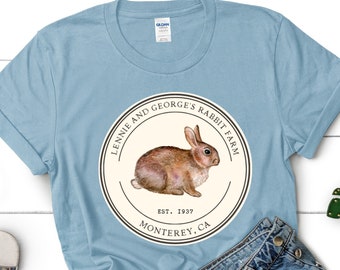Lennie and George Rabbit Farm, Unisex Softstyle T-shirt, Of Mice and Men, English Teacher Gift, Librarian Outfit, Literature Shirt, Literary