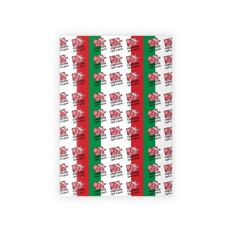 Gabagool Wrapping Paper, Funny Italian-American Gift Wrap for Foodies & Sopranos Fans, Funny Gift Wrap for Birthdays, Christmas Gifts image 7