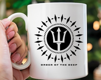 Shellback, US Navy, Ceramic Mug 11oz, Crossing the Equator, Neptune's Realm, No Wogs, Shellback Initiation, Military Gift, U.S. Navy Gift