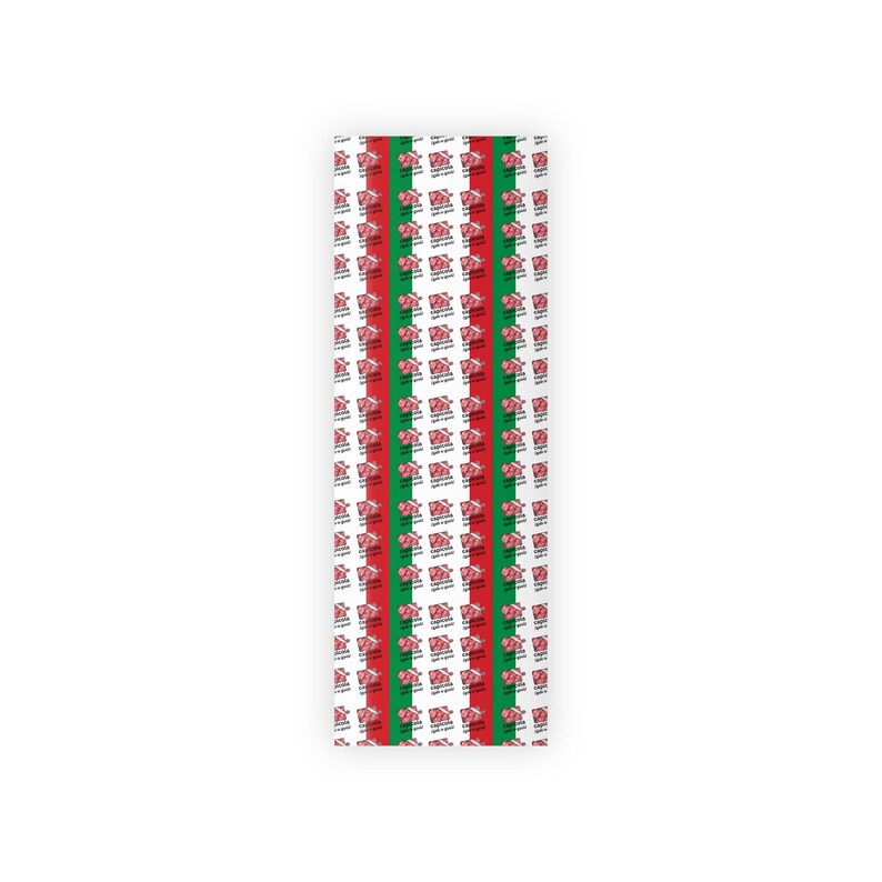 Gabagool Wrapping Paper, Funny Italian-American Gift Wrap for Foodies & Sopranos Fans, Funny Gift Wrap for Birthdays, Christmas Gifts image 8
