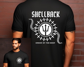 Shellback, US Navy, Unisex Softstyle T-Shirt, Crossing the Equator, Neptune's Realm, Salty Sailor Shirt, Shellback Initiation, Heritage
