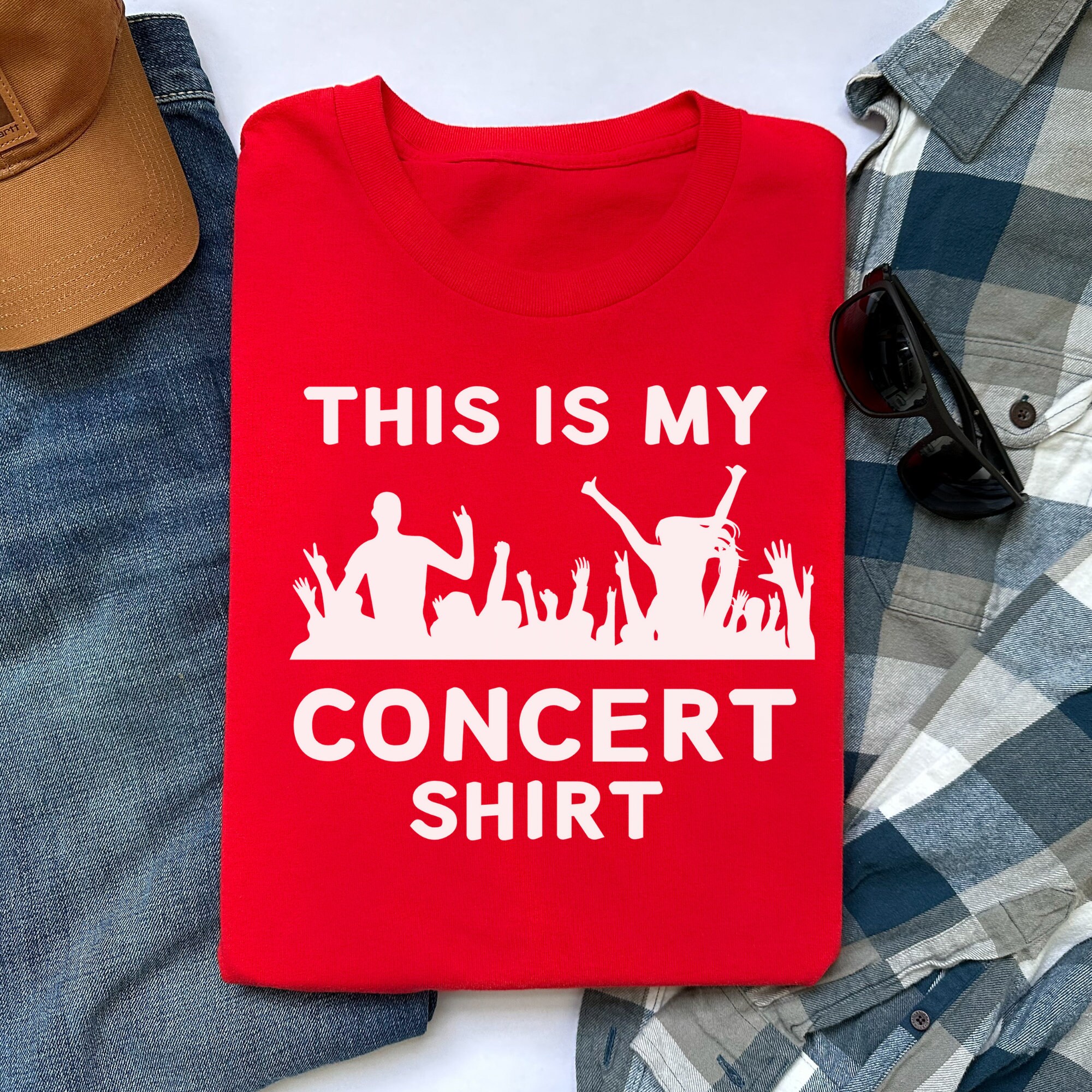 Concert T-shirt, Unisex Cotton Tee, Rock Concert Shirt, Band