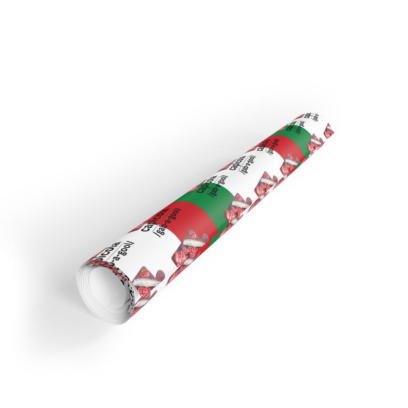 Gabagool Wrapping Paper, Funny Italian-American Gift Wrap for Foodies & Sopranos Fans, Funny Gift Wrap for Birthdays, Christmas Gifts image 6