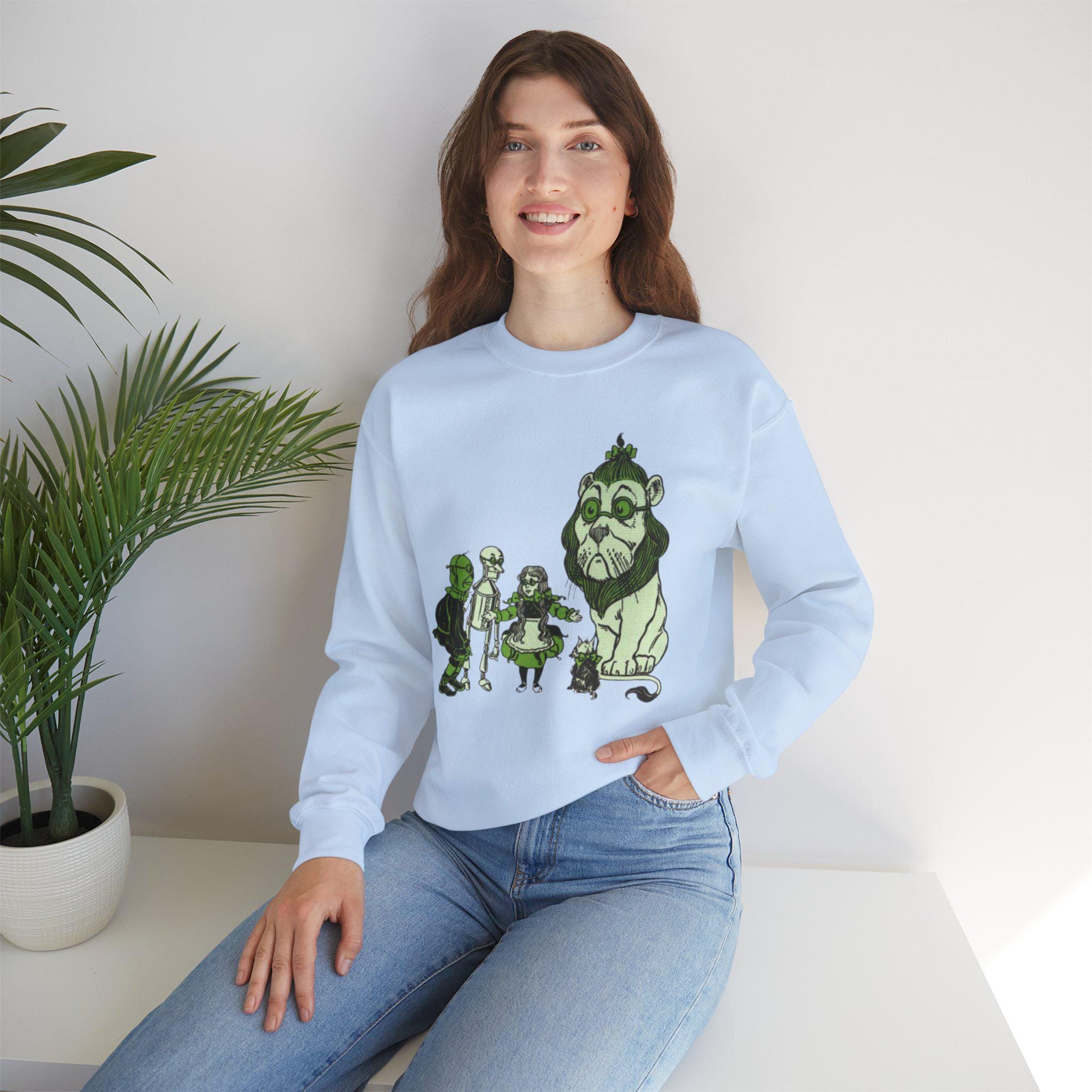 T-shirt Japonais Wizard Of Oz Taille L - Blanc, Motif Dorothy épouvantail Lion, Occasion Excellent état