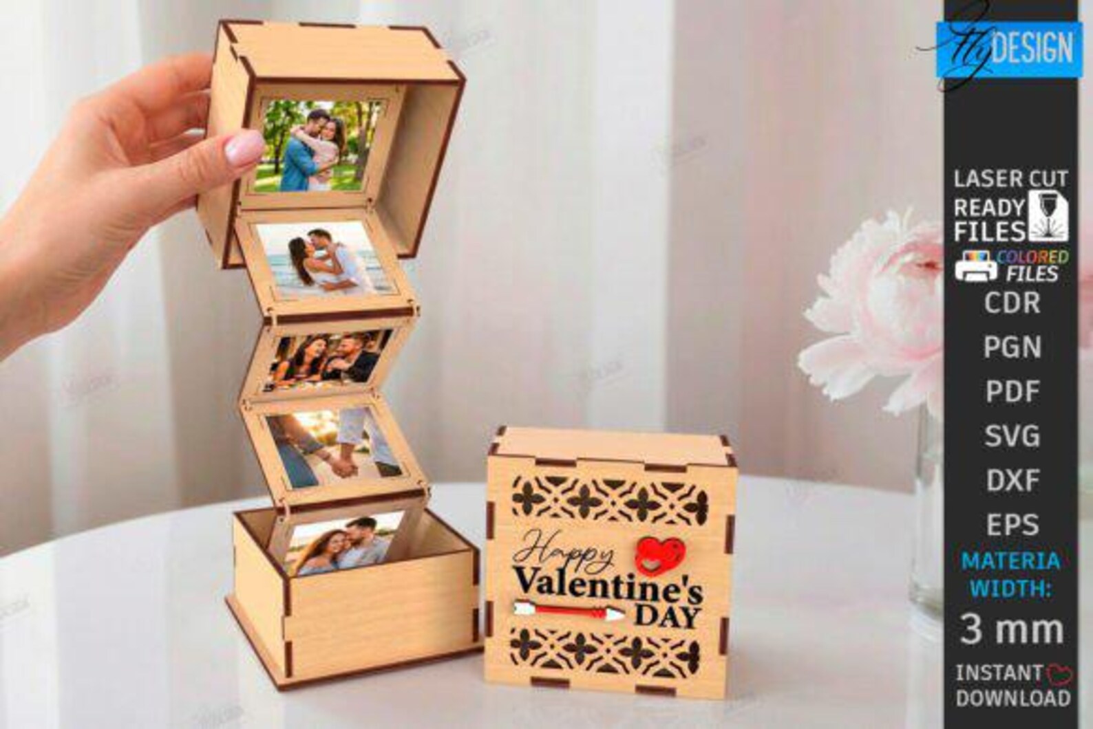 Love Photo Memory Boxes Laser Cut Bundle - Etsy
