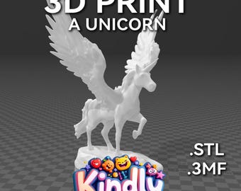 3D-afdrukbaar eenhoornmodel | STL- en 3MF-bestanden voor directe download - 12