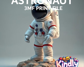Arquivo 3MF para impressão 3D de astronauta – Download instantâneo | Modelo para impressão 3D faça você mesmo - ASTRO06