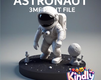 Arquivo 3MF de astronauta imprimível em 3D – Download instantâneo | Modelo de impressão 3D DIY - ASTRO08