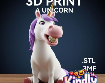 Model jednorożca do druku 3D | Pliki STL i 3MF do natychmiastowego pobrania - 04