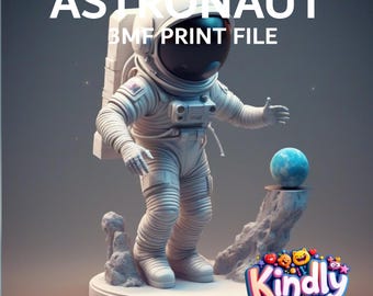 3D Printable Astronaut 3MF File – Instant Download | DIY 3D Printing Model - ASTRO09