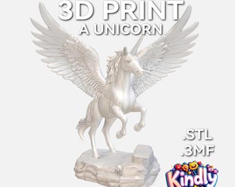 Model jednorożca do druku 3D | Pliki STL i 3MF do natychmiastowego pobrania – 11