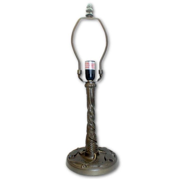 Dragonfly metal lamp base. Art nouveau style. 14"