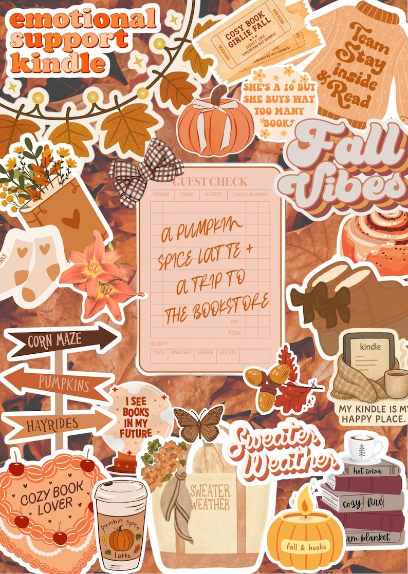 FALL Kindle Insert - Etsy
