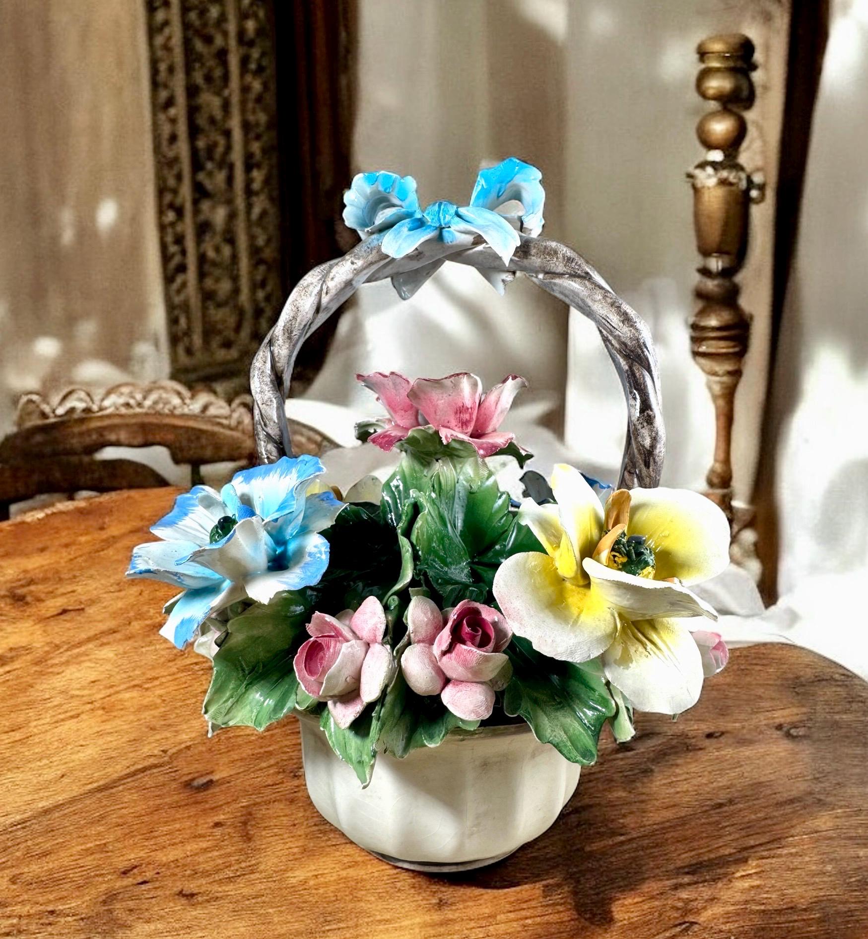 Porcelain Flower フローラルバスケット Porcelain Flower Basket - Etsy