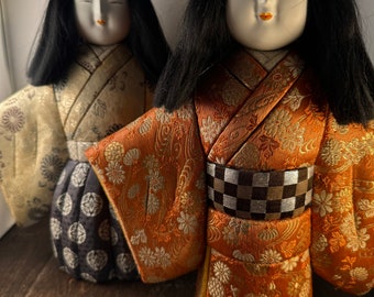 Vintage Kimekomi dolls