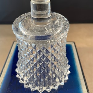 Vintage Clear Diamond Cut Glass Votives &quot;Peg Votives&quot;
