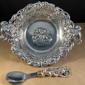 Arthur Court Spoon/Bowl Teddy Bear Snaggles Set