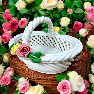 Capodimonte Basket - Etsy Canada