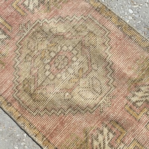 2x3 Oushak Rug, Vintage Rug, Small Size Rug, Turkish Mini Rug, Rug, 2x3 Mini Rug, Door Mat Rug, Turkish Rug, Anatolian Rug, Natural Rug