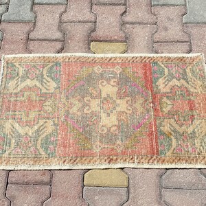 2x3, Small Rug, Old Mini Rug, 2x3 Anatolian Rug, Turkish Mini Rug,Door Mat Rug, Turkish Small Rug, Vintage Small Rug, Oushak Small Rug, 424