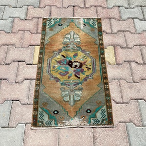 2x3 Door mat, Entryway Rug, 2x3 Small Rug,Bathroom Rug,Turkish Mini Rug,Turkish Doormat Rug, Vintage Doormat Rug, Kitchen Rug, Bath Mat,403
