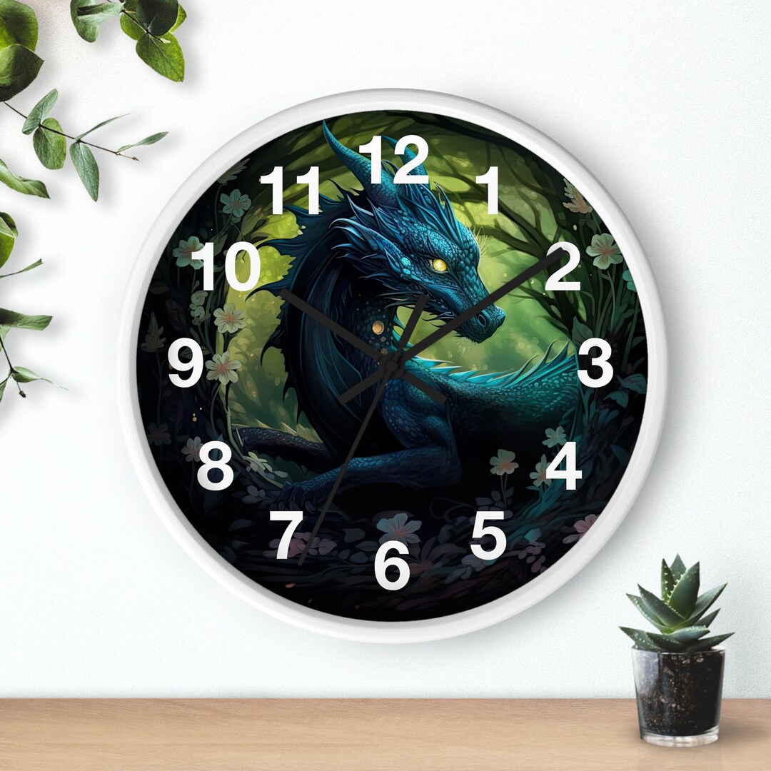 Time to Burn Dragon Wall Clock 20.5cm