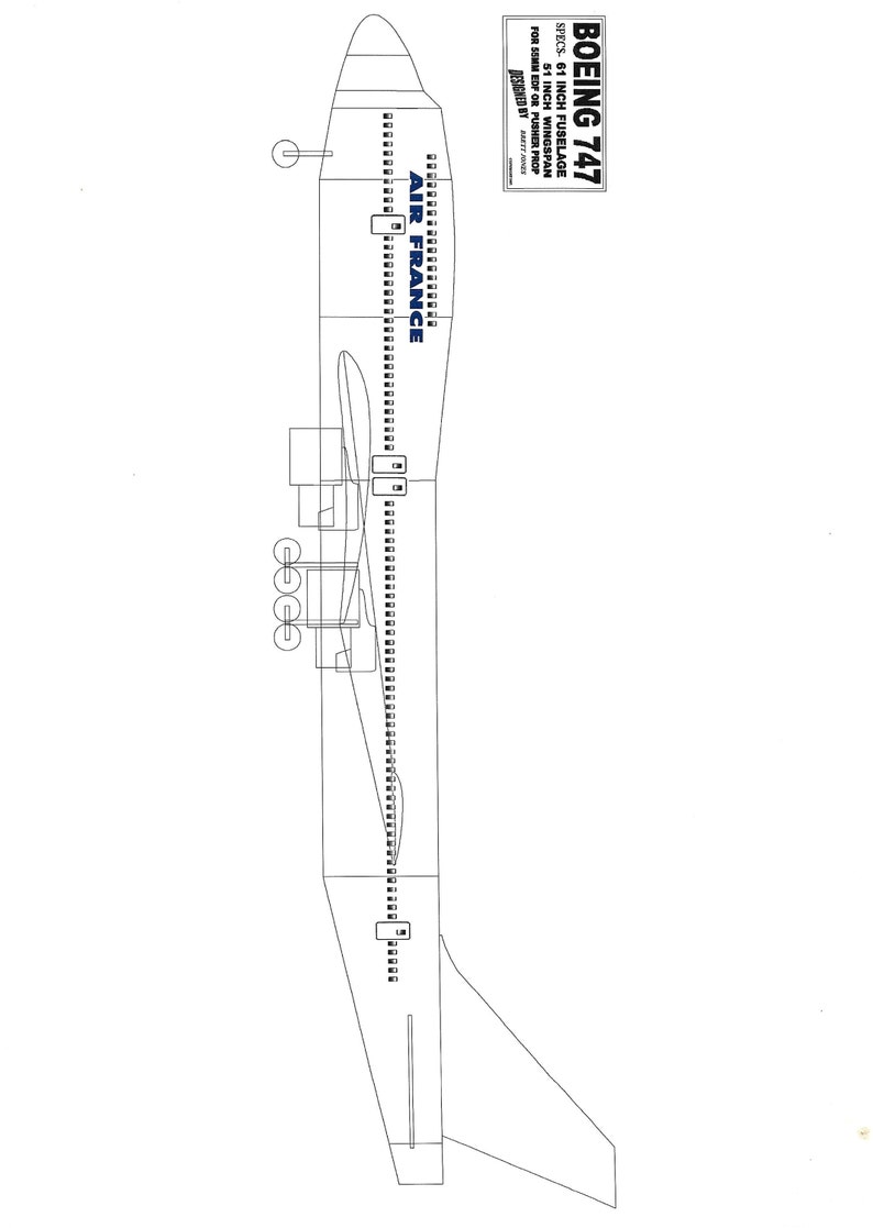 Easy to Build Boeing 747 Aircraft With This Design Etsy