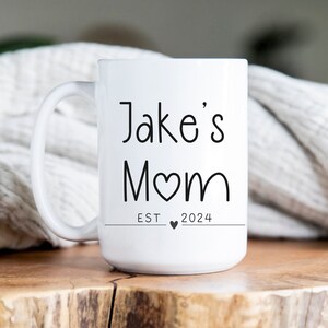Custom Mother&#39;s Day Mug, Gift From Child, Mom EST Coffee Cup, Personalized Birthday Gift For Mom, Mom Coffee Mug, Mug With Kids Names