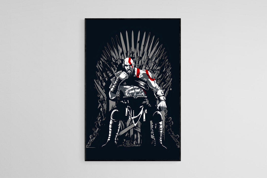 God of War Kratos, God of War Print, Video Game Poster, Game Room Decor ...