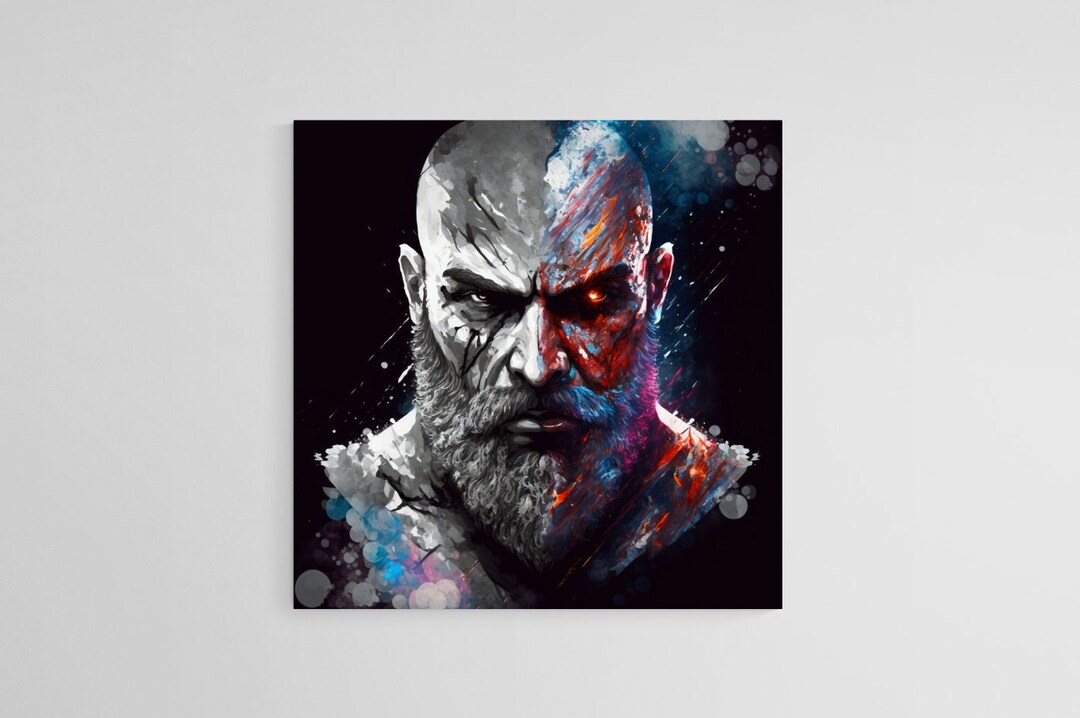 God of War Kratos, God of War Print, Video Game Poster, Game Room Decor ...