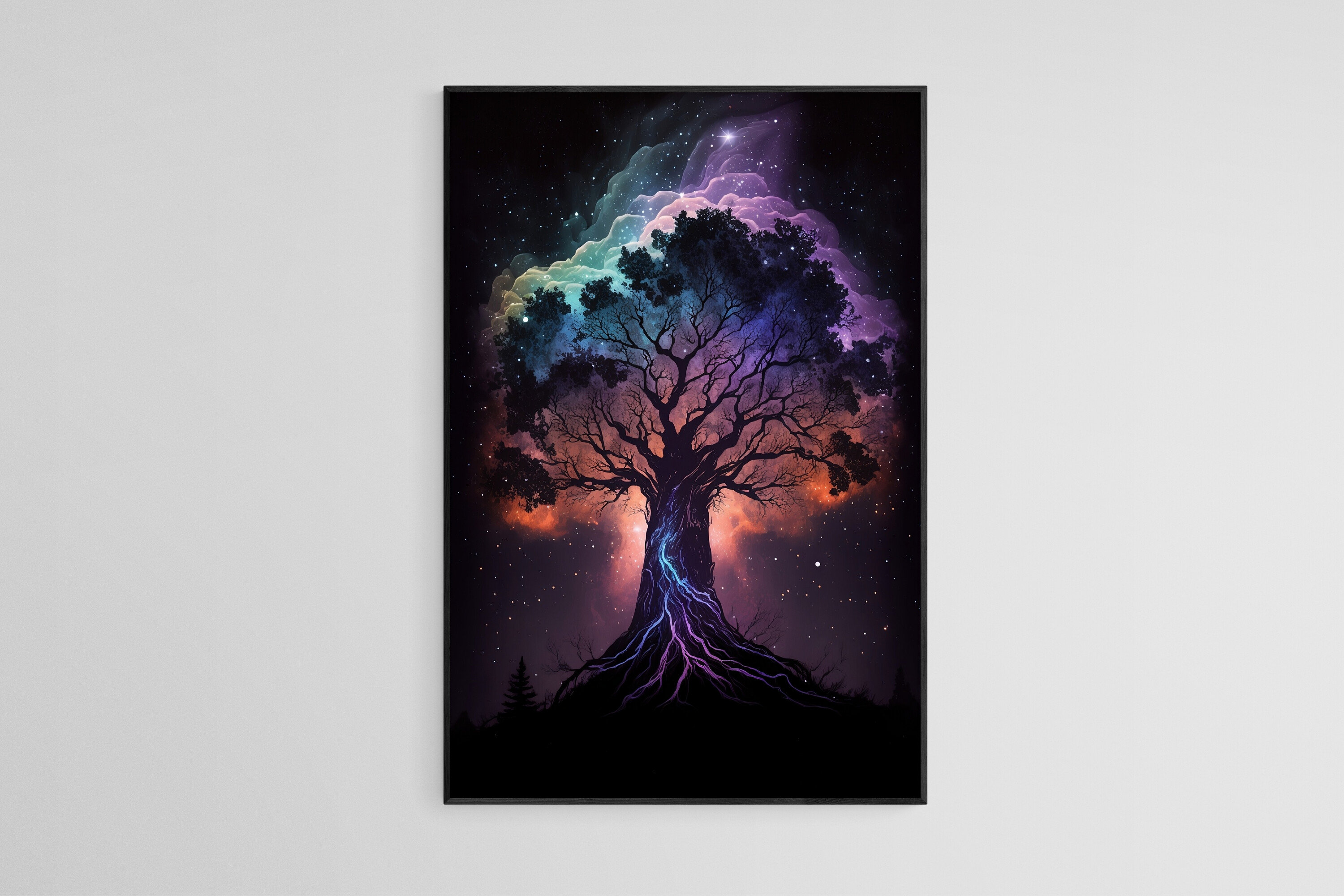 Wise Mystical Tree Stickers for Sale