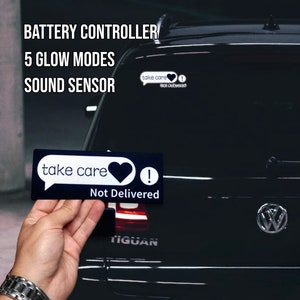 TAKE CARE&#39; Led Sticker - Glow Decal panel  Car electric sticker Neon light sticker