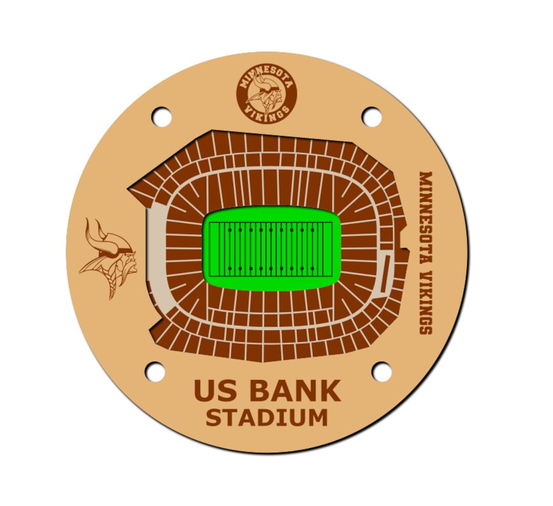 Stadium Coaster US Bank Stadium Svg Etsy