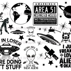 Aliens Foil Sheet 8.5x11 für Resin Art Artikel