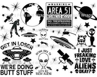 Aliens Foil Sheet 8.5x11 for resin art supplies
