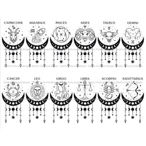 DIY 5 Inch Astrology Dreamcatcher Kit With Choice of All 12 Zodiac Signs 