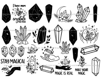 Crystals Foil Sheet 8.5x11 for resin art supplies