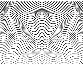 Wavy Lines Optical Illusion Foil Sheet 8.5x11 for resin art supplies