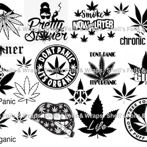 Stoner Girl Foil Sheet 8.5x11 for resin art supplies