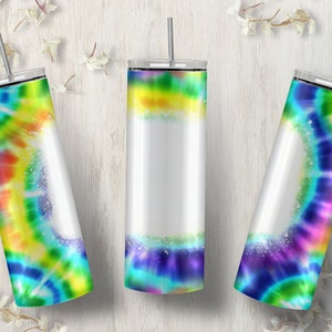 Gobelet fin personnalisable, effet tie-dye 20 oz.