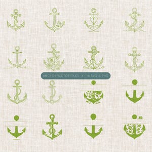 Paquete de svg de ancla, svg náutico, svg marino, paquete de svg, svg de ancla náutica, ancla png, ancla cricut, sublimación de ancla, camiseta de ancla