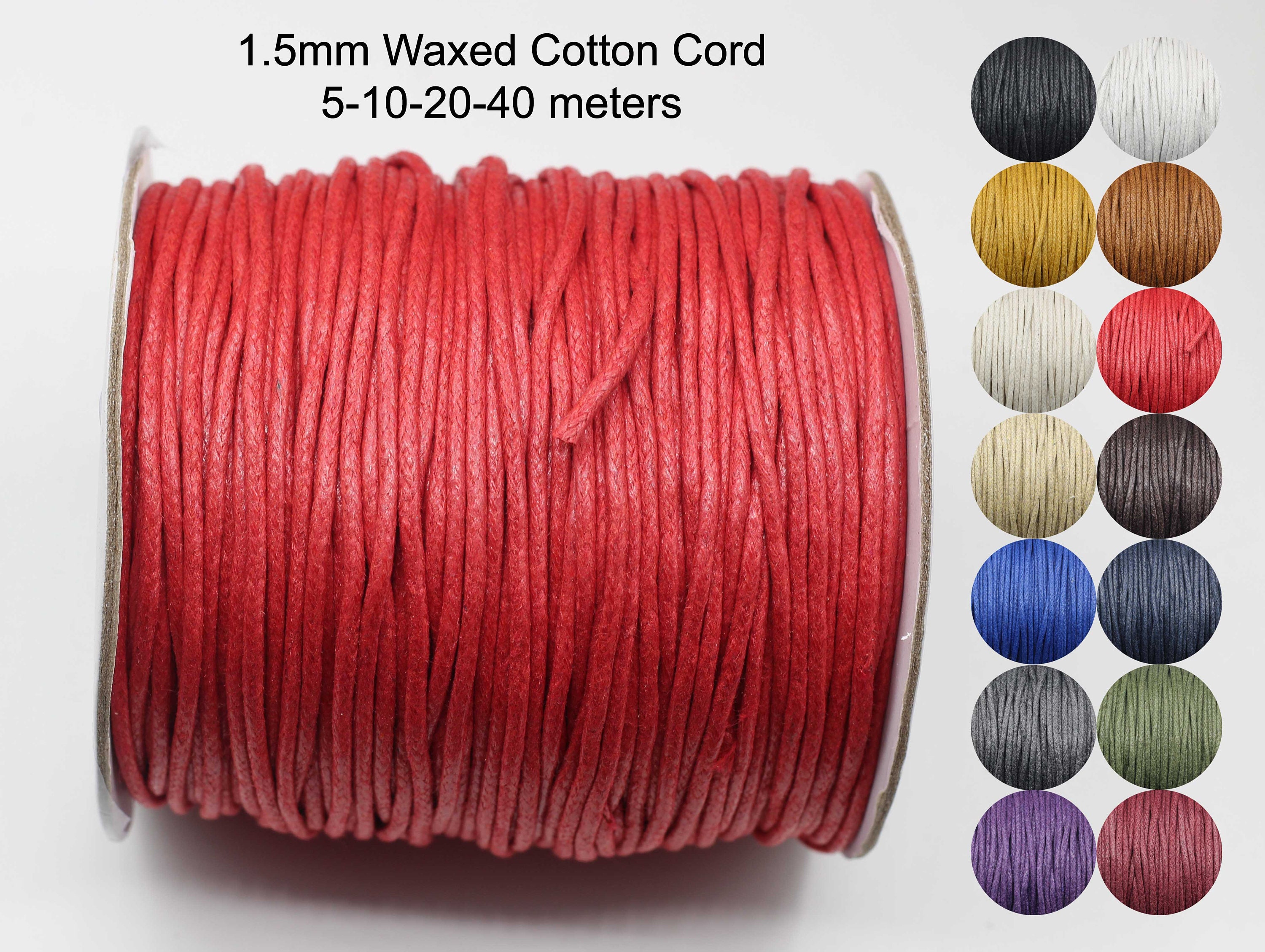 1mm 18 Colors Waxed Cotton Cord/rope/string,necklace and Bracelet Cord, beading String Cord,jewelry Making DIY Cord, 