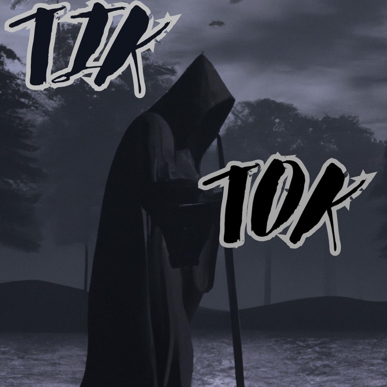 Grim Reaper tik Tok Dark Vibe High Quality JPEG File Digital Print Digital Download Etsy