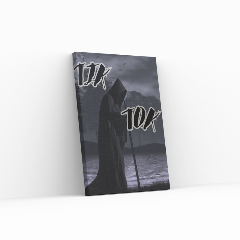 Grim Reaper tik Tok Dark Vibe High Quality JPEG File Digital Print Digital Download Etsy