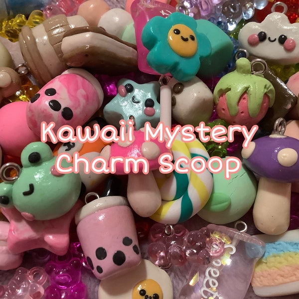 Kawaii Mystery Charm Scoop || Charms for jewelry making and more