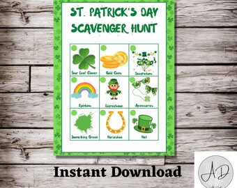 St. Patrick's Day Scavenger Hunt