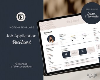 student planner notion template Notion template job search planner, Notion template 2023, notion template work, notion template, jobs application, Job Application Tracker