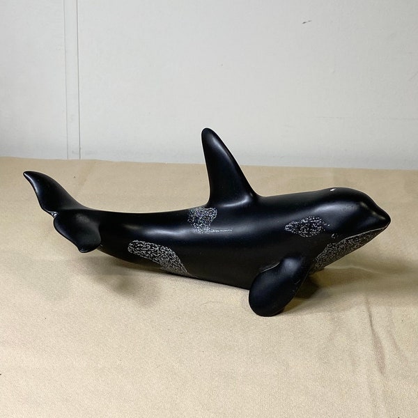 Boma Killer Whale Statue, Signed, Made in Canada
